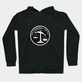 Does Innocence Matter - White Letter Logo Hoodie